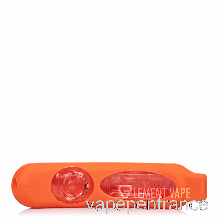 Rouleau Compresseur à Bascule Grav Avec Stylo Vape Orange écarlate En Peau De Silicone